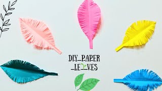 How to make paper leaves in easy steps / Diy paper leaves / Paper craft ideas