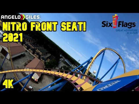 Nitro In 4K Front Seat | POV | Six Flags Great Adventure 2021