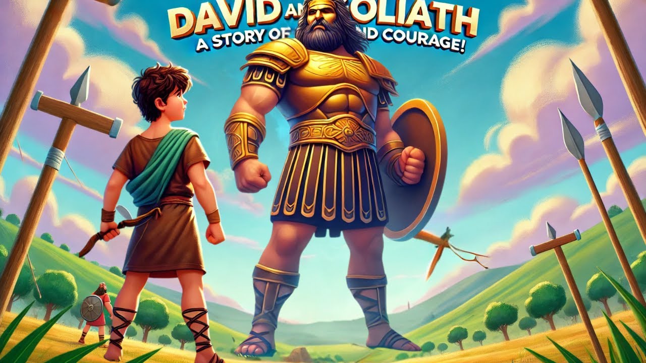 David and Goliath - A Powerful Story of Faith and Courage for Kids #DavidAndGoliath #BibleStories