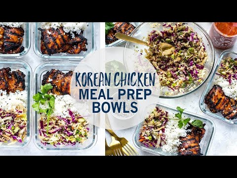 Korean Chicken Meal Prep Bowls