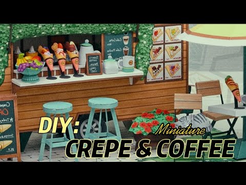 DIY Miniature Crepe & Coffee Shop - Gia cố phần cứng cho chiếc shop di động