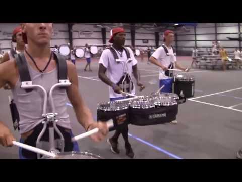 Bluecoats 2013 On Field Battery Cam - Semifinals Runthrough
