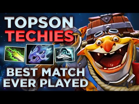 How TOPSON played his BEST TECHIES Game EVER - 1v5 Mode with 35 Kills + Rampage - 1k GPM Dota 2