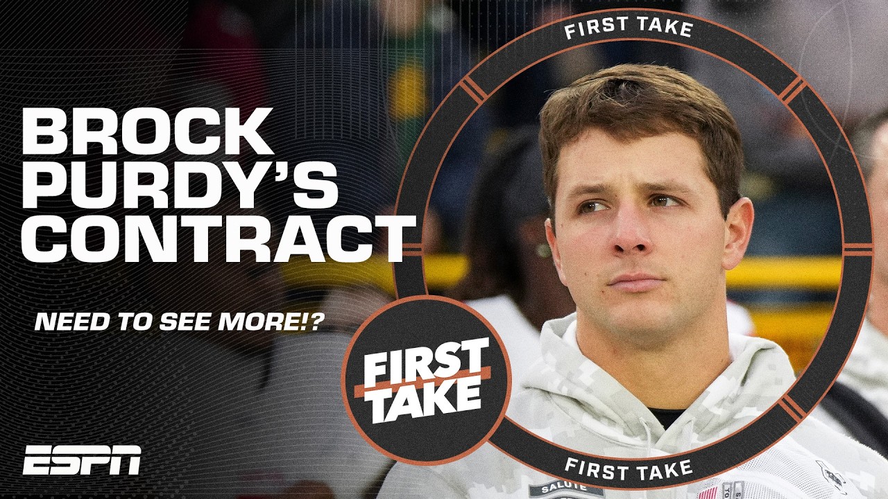 Do we need to see MORE from Brock Purdy before the 49ers pay him top-QB money ⁉️ | First Take