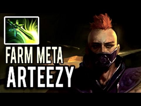 Arteezy Dota 2 Anti-Mage Farming Machine 920 GPM 7.02 New Farm Meta