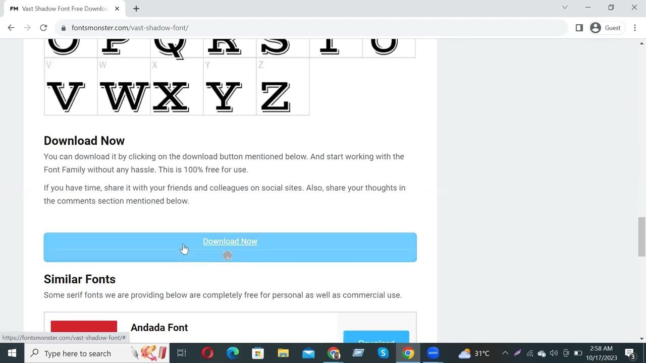 How to download and install Vast Shadow Font Free Download #trending #viral