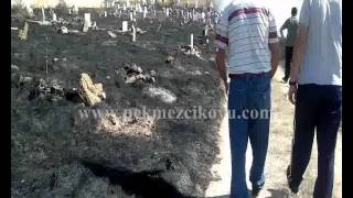 Pekmezci Köyü mezarlığında yangın (2011)