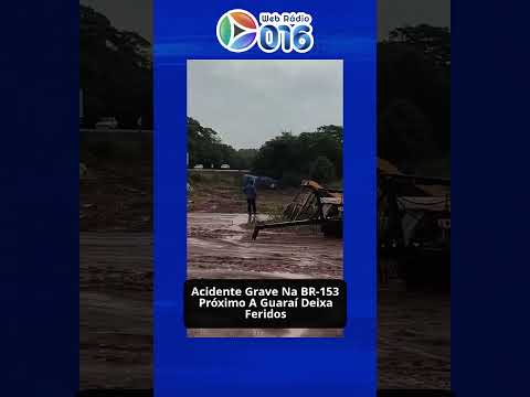 Acidente com ônibus da Real Maia na BR-153 em Guaraí deixa quatro feridos