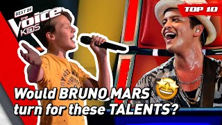 Best BRUNO MARS songs on The Voice Kids! | Top 10