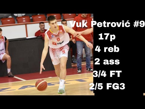 Vuk Petrović #9 - Triglav KLS - KK Borac vs KK Mega  65:85