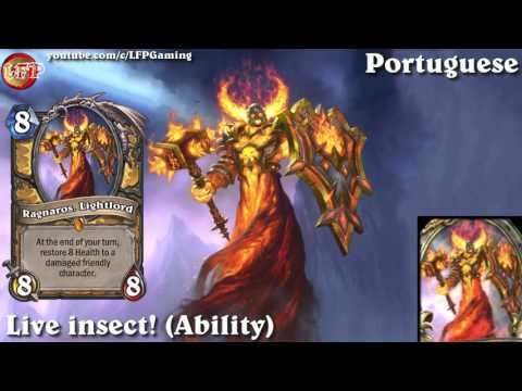 Hearthstone: Ragnaros, Lightlord card sounds in 14 languages -WotOG