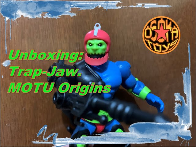 Vídeo relacionado con Masters of the Universe MOTU Origins Trap Jaw, Figura de acción de villano con brazo mecánico, varios accesorios de armas y minicómic, juguete regalo para niños y niñas +6 años, HYD41