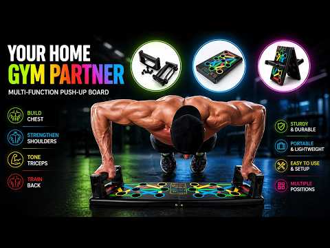 Складная платформа Push Up с упорами и разным хватом для дома, многофункциональная антискользящая доска для груди, плеч и рук - фото 1 - id-p3241132783