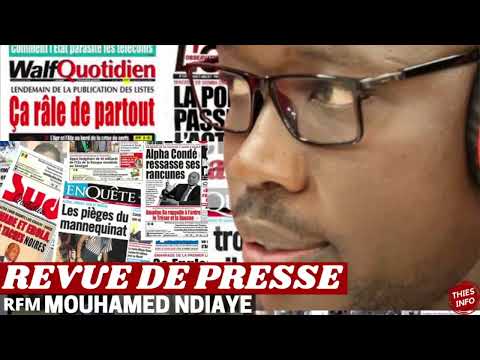 REVUE DE PRESSE RFM, REVUE DE PRESSE AUJOURD'HUI 07 09 2026