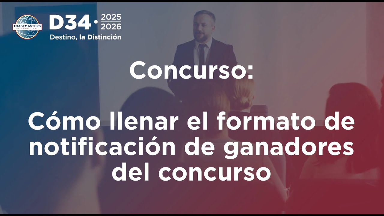 ¿Cómo llenar el Formato de Notificación de Ganadores del concurso?