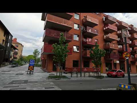 Mölndal Sweden Walk arund Mölndals bro 4k