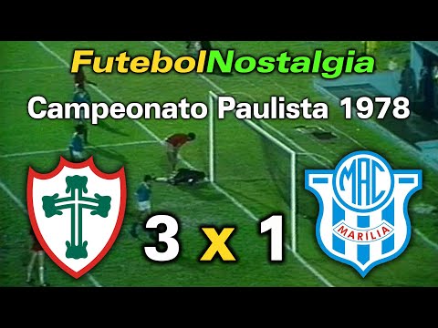 Portuguesa 3 x 1 Marília - 18-10-1978 ( Campeonato Paulista )