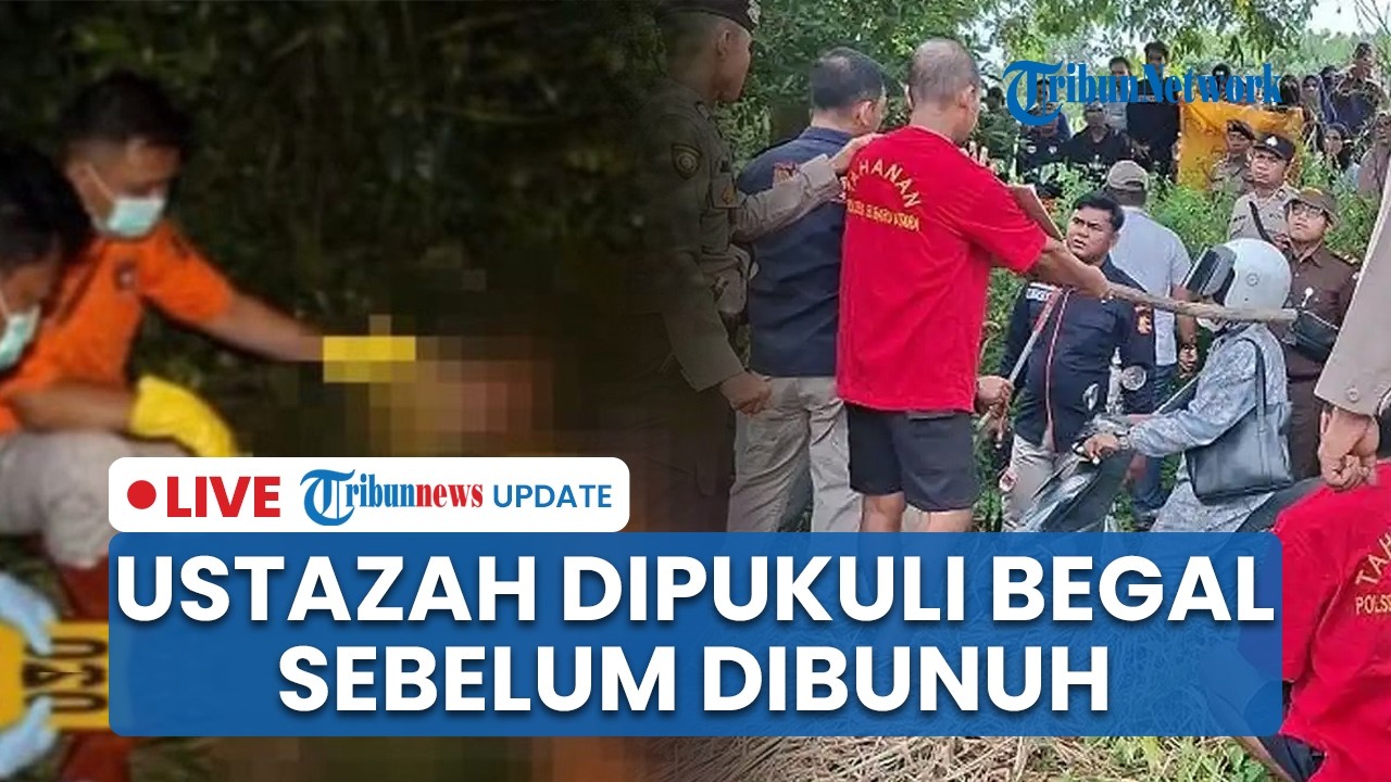 LIVE: Ustazah Dipukul saat Berkendara sebelum Tewas Dibunuh Begal di Sungai Ulin Banjarbaru