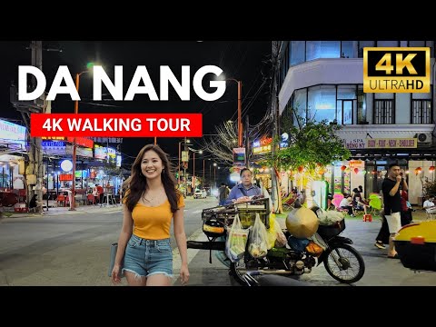 DA NANG 🇻🇳 VIETNAM Night Vibes Walking Tour 4K | Summer 2025
