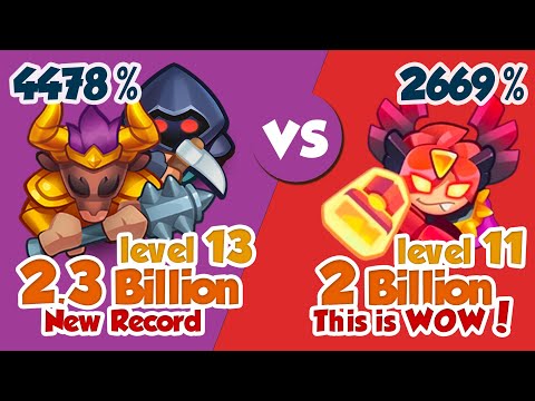 2 Billion by lvl 11 Inquisitor is INSANE vs Minotaur! Rush Royale