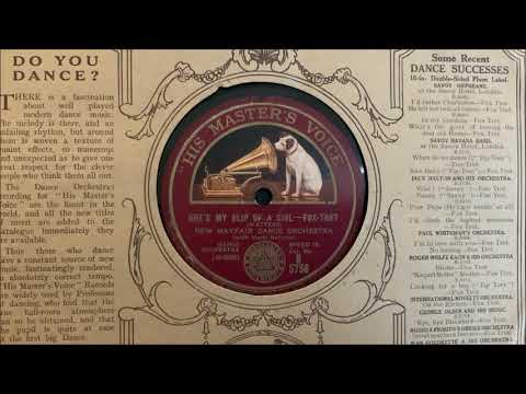 The New Mayfair Dance Orchestra - "She's My Slip of a Girl" (1929)