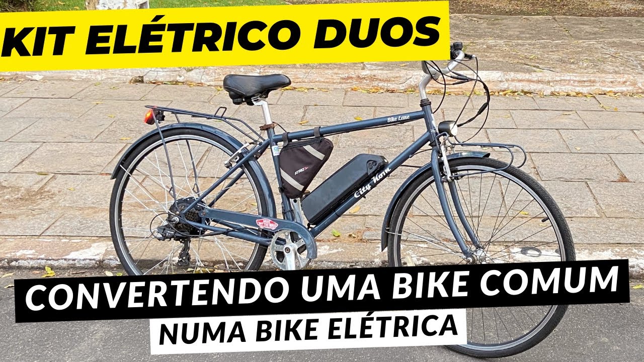 Convertendo uma bike comum numa bike elétrica com KIT ELÉTRICO DUOS