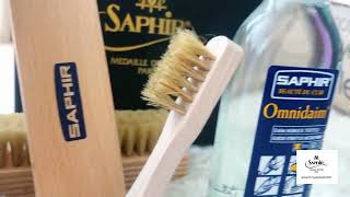 How to clean your #suede with Saphir Beaute du Cuir Omnidaim Cleaner