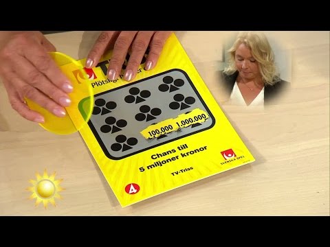 Sari Söderin skrapar Triss - Nyhetsmorgon (TV4)
