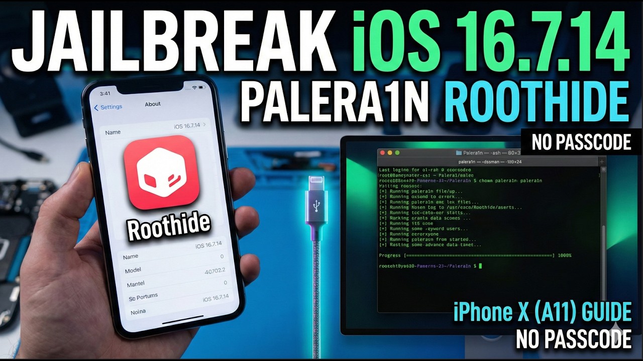 How to Jailbreak iPhone X iOS 16.7.14 with Palera1n Roothide (2026 Guide)