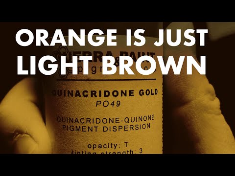 ORANGE IS LIGHT BROWN! - the magical discontinued Quinacridone Gold