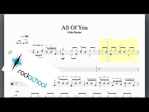 All Of You Rockschool Grade 8 Drums