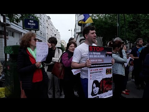 Video Thumbnail: Frankreich: Protest vor CNews wegen mutmaßlichem Kreml-Einfluss