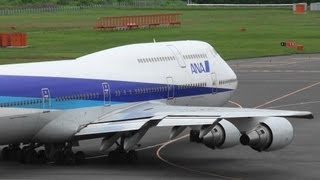 preview picture of video '[B747 into the Cloud] ANA B747-400D JA8965 TAKE-OFF NEW CHITOSE Airport 新千歳空港 2012.6.19'