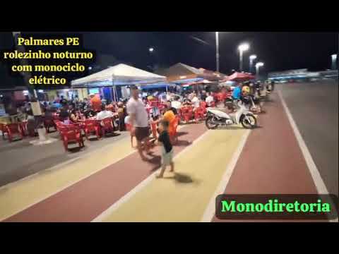 Noite espetacular pra um rolezinho com monociclo elétrico em Palmares Pernambuco 