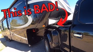 We Have A BIG Problem! The RV Hit The Truck! Fulltime RV Living!
