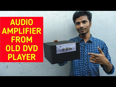 Make audio amplifier from dvd player |Dvd player to amplifier |convert old dvd player into amplifier Video