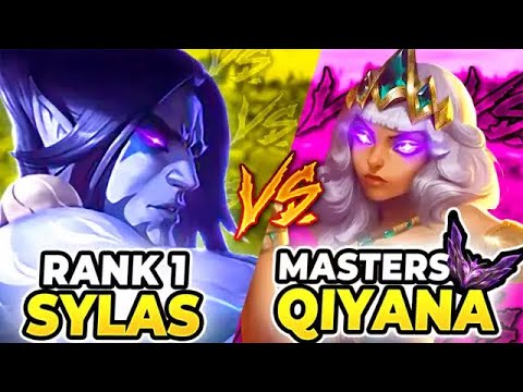 RANK 1 SYLAS VS INSANE QIYANA MAIN IN MASTERS PROMOS - League of Legends