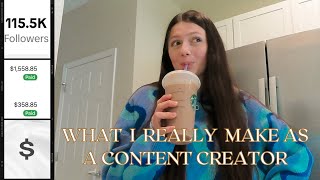 What I Really Make as a Content Creator // Jexy Agency, Creator Fund, Facebook Ads, Brand Deals