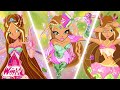 FLORA All The Powers And Transformations Winx Club Evolution