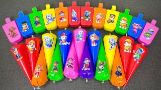 Paw Patrol Slime Galaxy 🌀 Fun with Ryder, Chase, Marshall & More ASMR ✨💖 Clay Mixing Magic!