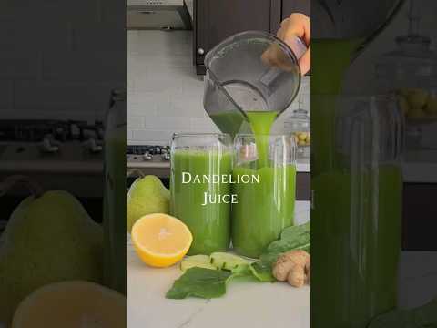 Detox Your Liver With Dandelion Juice, Reduces inflammation #juicing #recipe #immunity