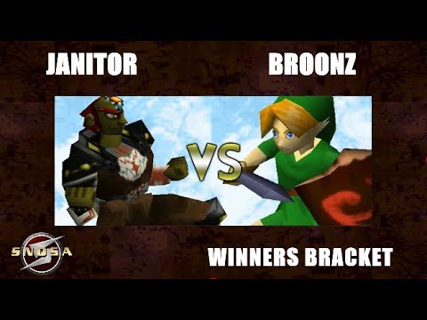 SNOSA 5 Winners Bracket - Janitor (Ganondorf) Vs. Broonz (Young Link) Super Smash Bros - SSB64