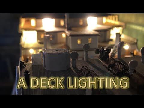 Radio Control Trumpeter 1:200 Titanic Build Part 36 - A Deck Interior Lights