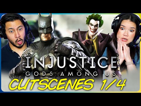 INJUSTICE: GODS AMONG US CUTSCENES (Part 1) REACTION!
