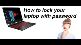 How to lock your laptop with password