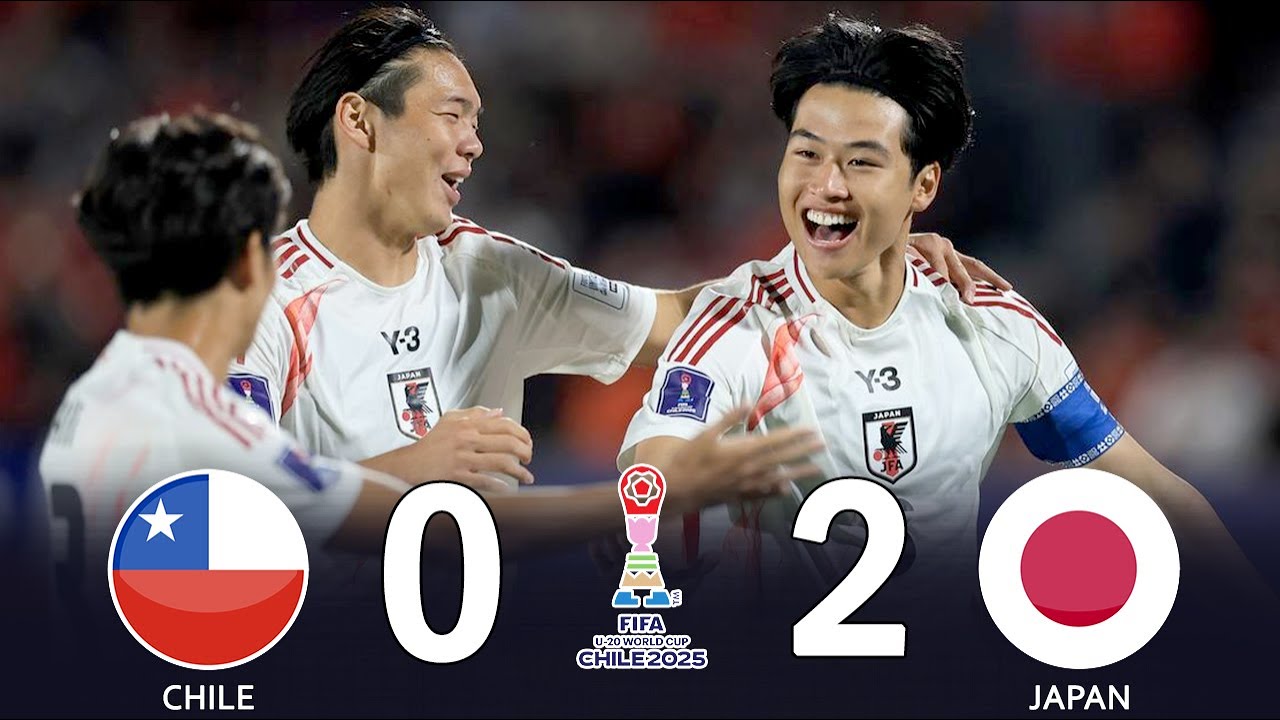 U-20日本代表が開催国チリを粉砕！市原吏音&横山夢樹が4万観衆を沈黙させ、W杯GL突破一番乗り！10月1日