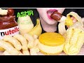 ASMR NUTELLA CHOCOLATE BANANA ICE CREAM SNACKS 누텔라 초코 바나나 아이스크림 디저트 