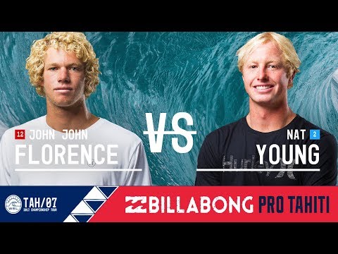 John John Florence vs. Nat Young - Round Three, Heat 7 - Billabong Pro Tahiti 2017
