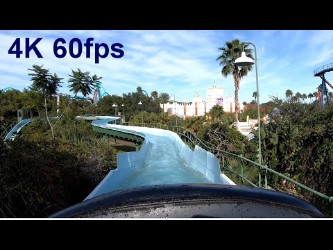 Stanley Falls, Busch Gardens Tampa, front of the log POV, 4K 60fps with HyperSmooth
