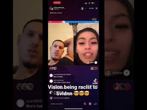 Tiktok star and rapper Vision official being racist !!!